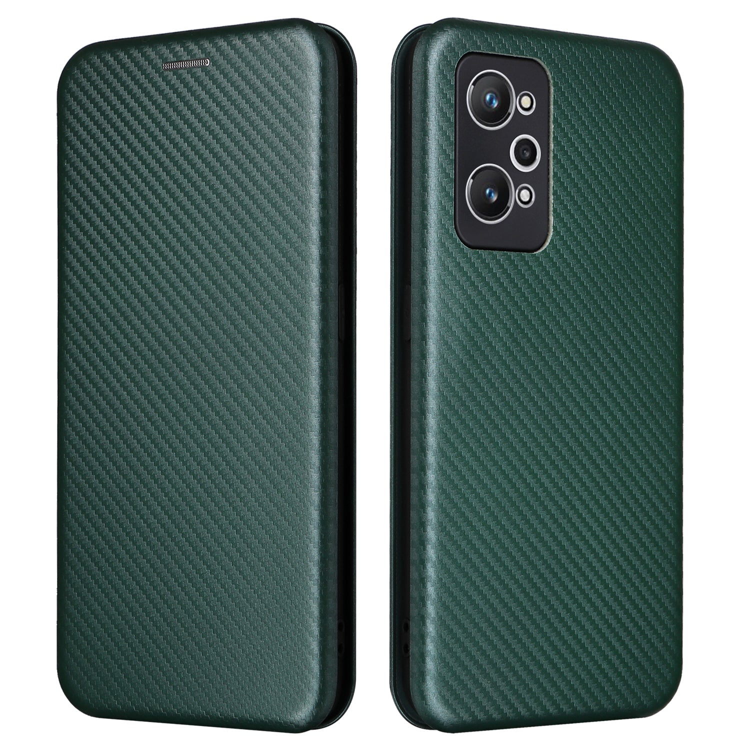 Magnetic Auto-absorbed Phone Case for Realme GT Neo 3T 5G Realme GT Neo2 5G Carbon Fiber Texture PU Leather Card Slot Stand Flip Cover Magnetic Auto-absorbed Phone Case for Realme GT Neo 3T 5G Realme GT Neo2 5G Carbon Fiber Texture PU Leather Card Slot Stand Flip Cover